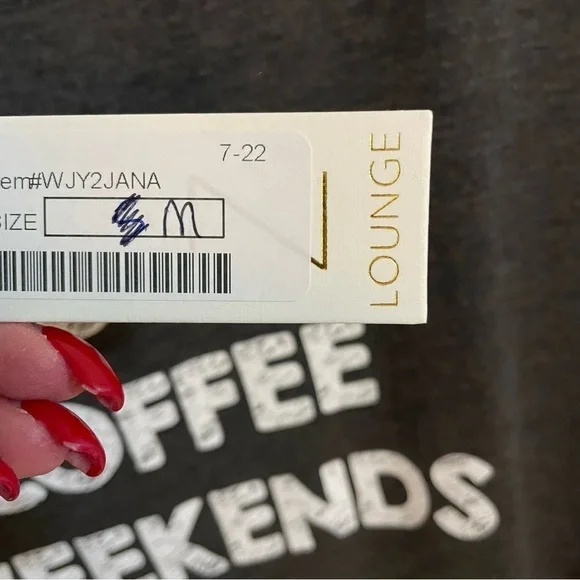 Z Supply Elle Dog Sweatshirt, Charcoal Grey, Size M - Picture 8 of 9